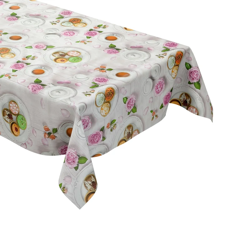 Wachstuch Tischdecke BR70 Kaffee Cupcakes auf Holz eckig rund oval Meterware