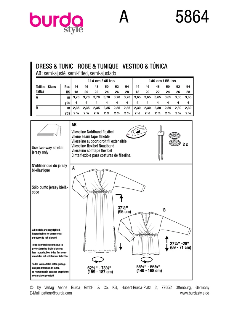 5864 Kleid & Tunika