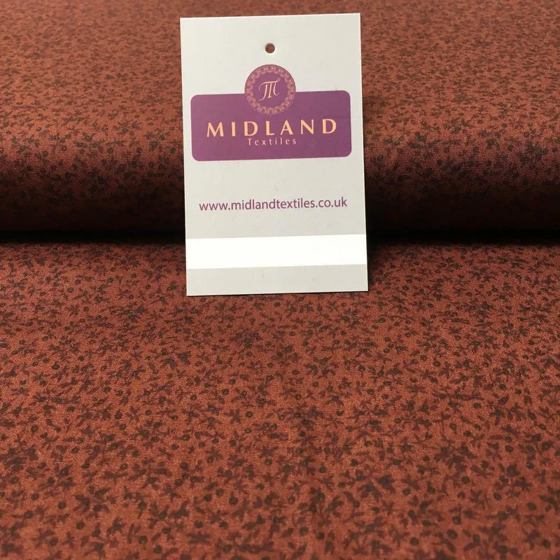 Small Floral 100% Cotton Poplin printed fabric 45" Wide M993 Mtex