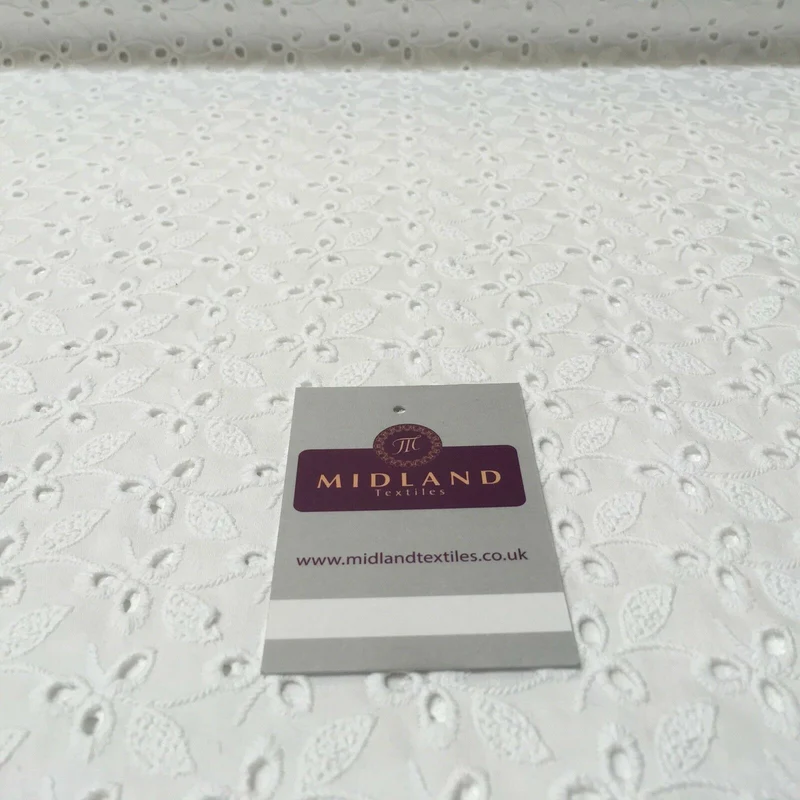 Broderie Anglaise cotton eyelet lace Fabric 55" Wide M992