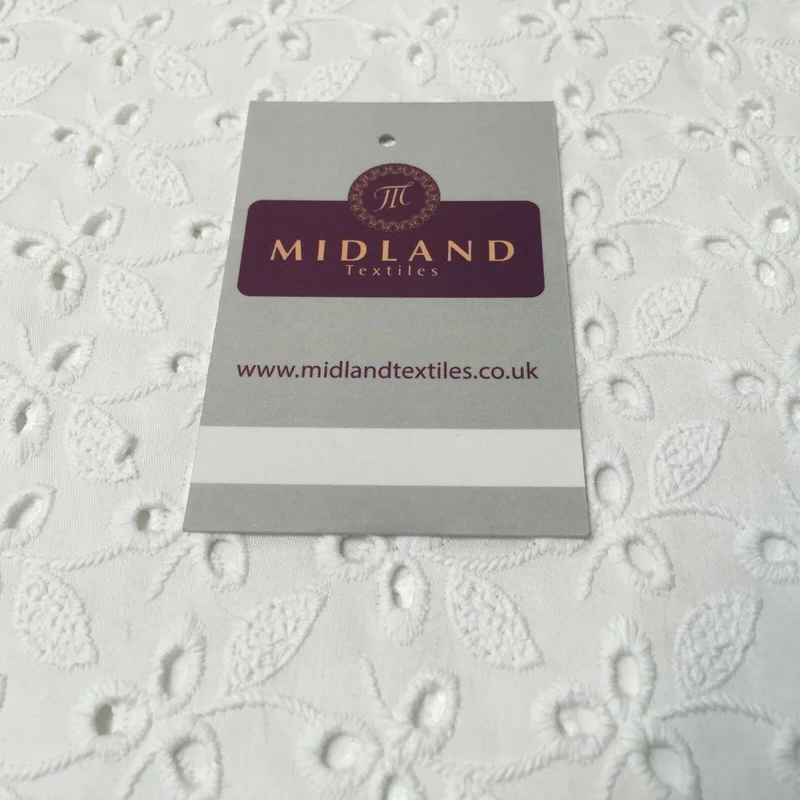 Broderie Anglaise cotton eyelet lace Fabric 55" Wide M992