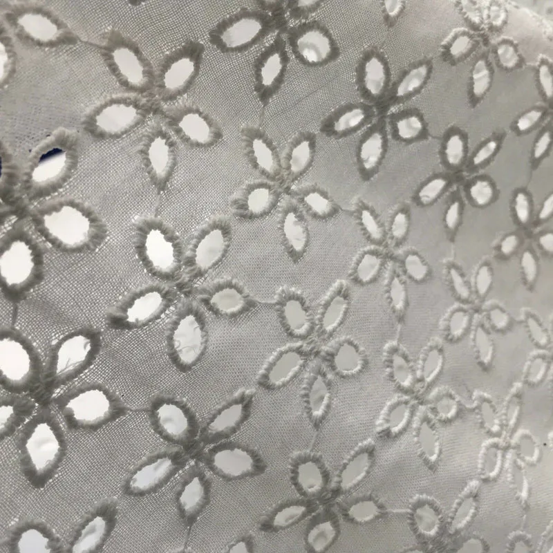 Broderie Anglaise cotton eyelet lace Fabric 55" Wide M992