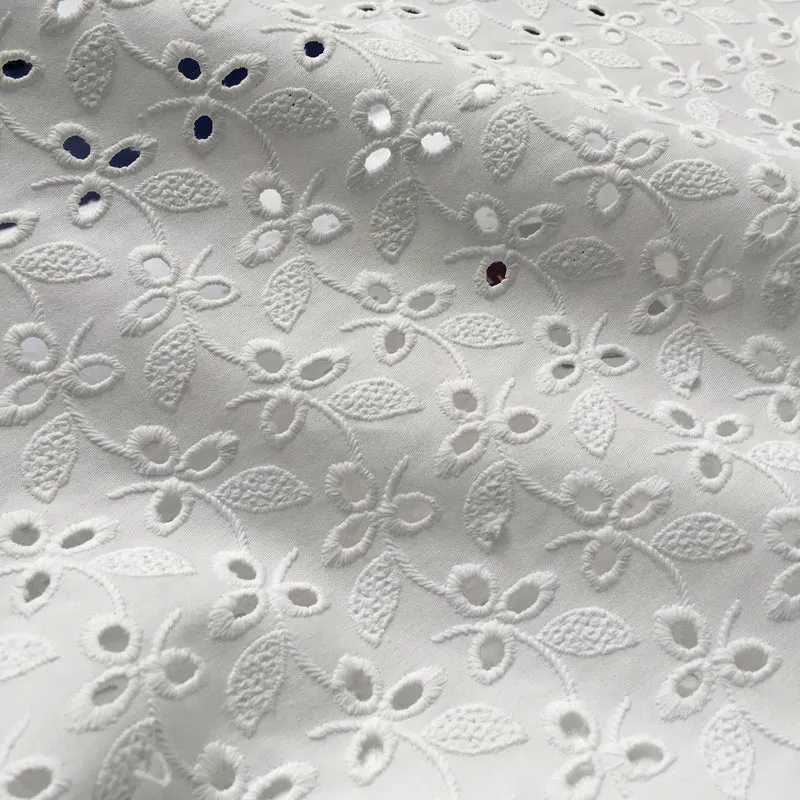 Broderie Anglaise cotton eyelet lace Fabric 55" Wide M992