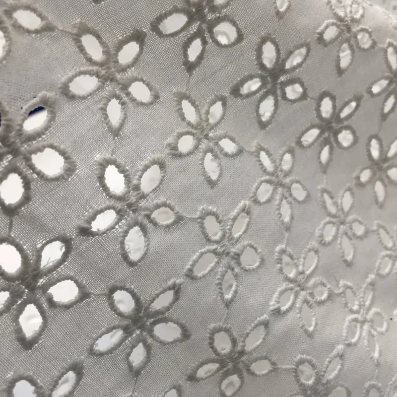 Broderie Anglaise cotton eyelet lace Fabric 55" Wide M992