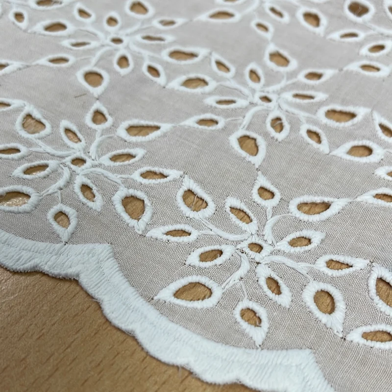 Broderie Anglaise cotton eyelet lace Fabric 55" Wide M992