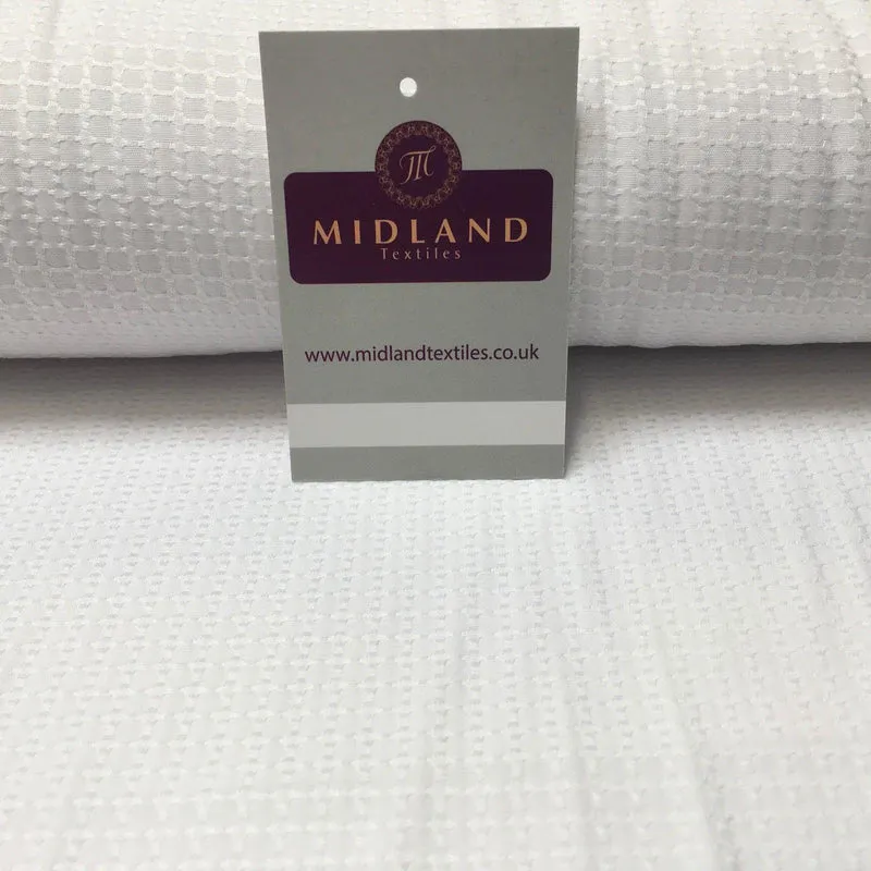 White Cardinal Self Print Jacquard Fabric ideal for Church Gowns 58" Wide MK989