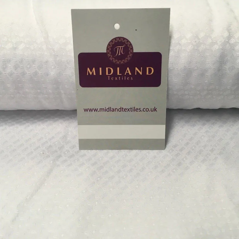 White Cardinal Self Print Jacquard Fabric ideal for Church Gowns 58" Wide MK989