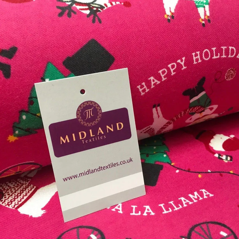 Pink Santa Cotton Wynciette Brushed Flannel Fabric, 56in Wide, MK988-15