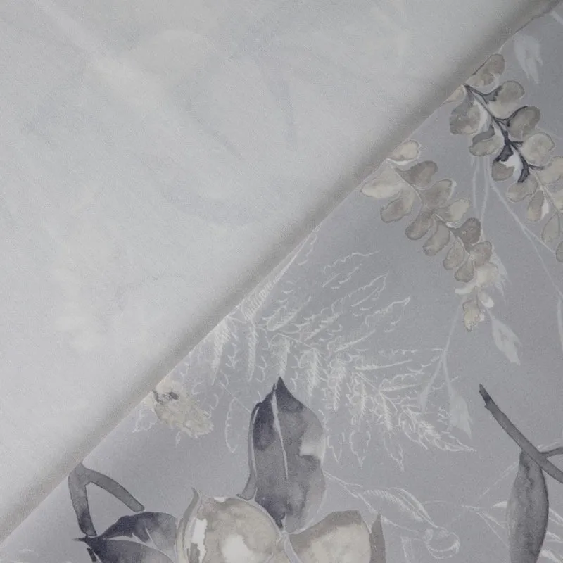 Satin Posy - soft pastel grey 280 cm