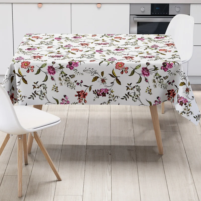 Wachstuch Tischdecke B4059-01 Bumenranken Blüten eckig rund oval
