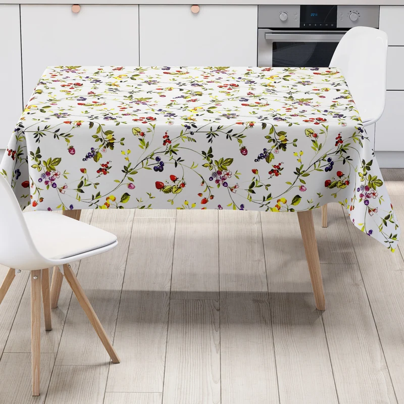 Wachstuch Tischdecke B4056-01 Waldfrüchte Beeren Sommer eckig rund oval