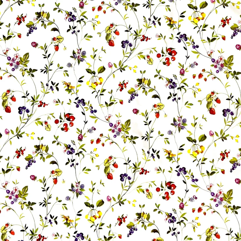 Wachstuch Tischdecke B4056-01 Waldfrüchte Beeren Sommer eckig rund oval