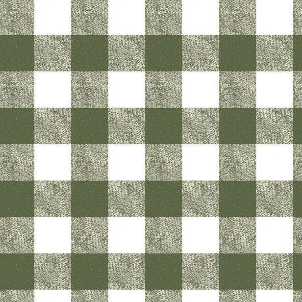 Wachstuchrolle Meterware Rollenware P107-3 grün groß kariert