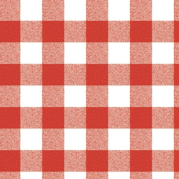 Wachstuchrolle Meterware Rollenware P107-1 rot groß kariert