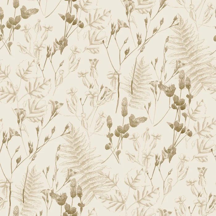 Gardinen Voile Wildflowers - light mud 280 cm
