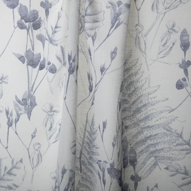 Gardinen Voile Wildflowers - powderblue 280 cm