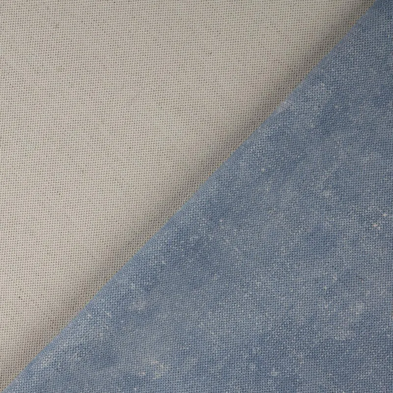 Polsterstoff Shabby Chic Uni - skyblue
