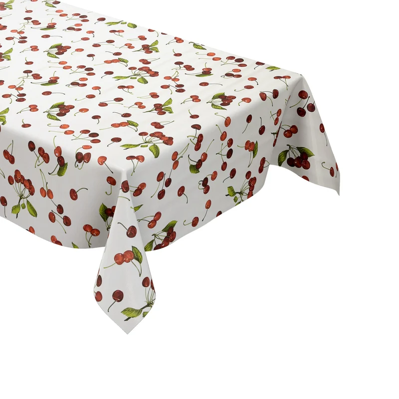 Wachstuch Tischdecke K150178 Kirschen Früchte Sommer eckig rund oval Meterware