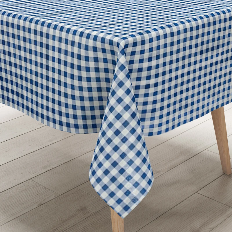 Wachstuchrolle Meterware Rollenware B1567-02 blau klein kariert