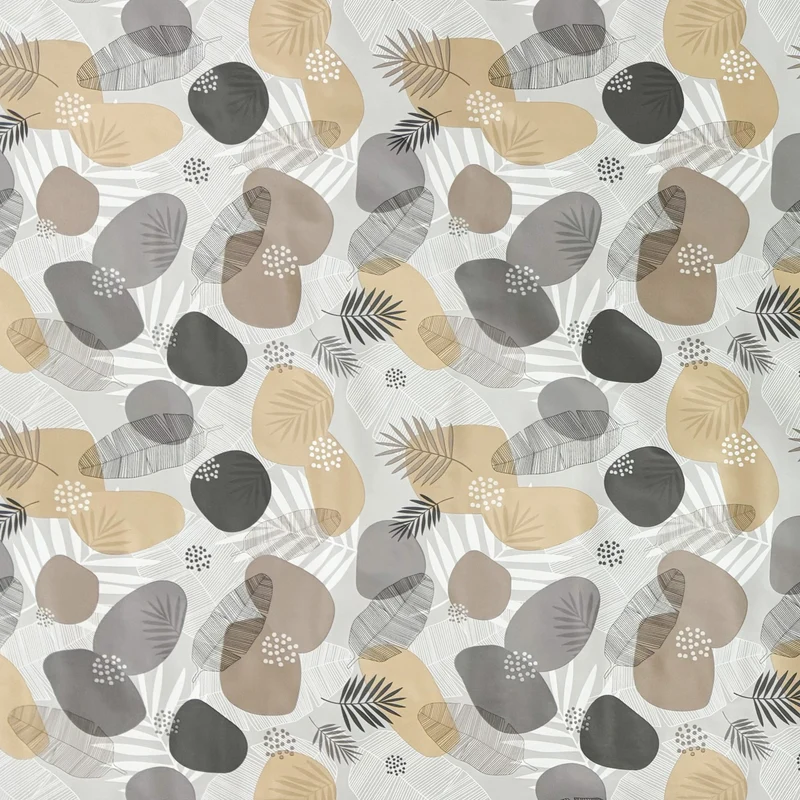 Wachstuch Tischdecke 36798 Herbst Blätter beige braun eckig rund oval