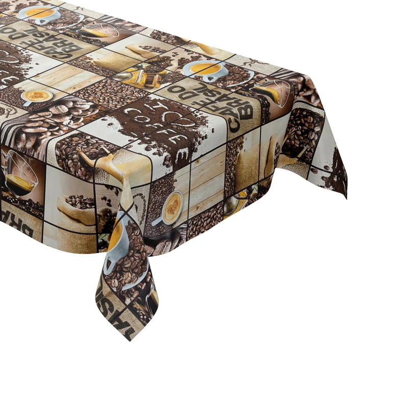 Wachstuch Tischdecke C147260 Coffee Cafe de Brasil eckig rund oval