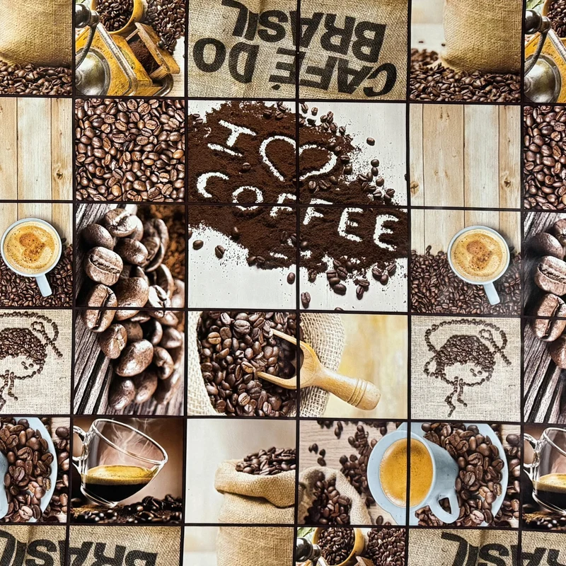 Wachstuch Tischdecke C147260 Coffee Cafe de Brasil eckig rund oval
