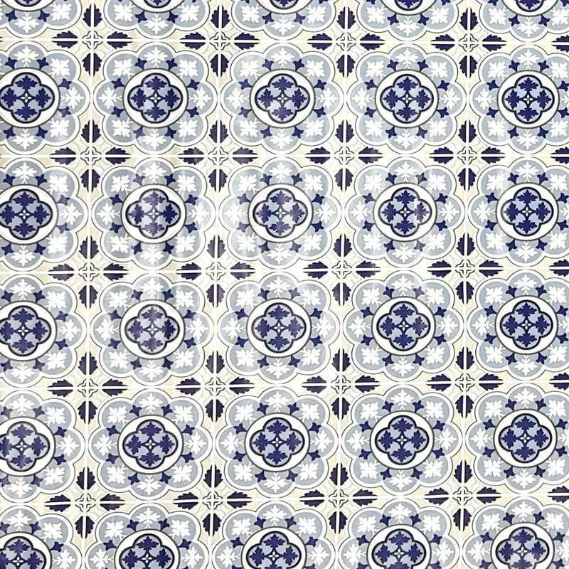 Wachstuch Tischdecke C141144 blau Fliesen Mosaik Portugal mediterran eckig rund oval