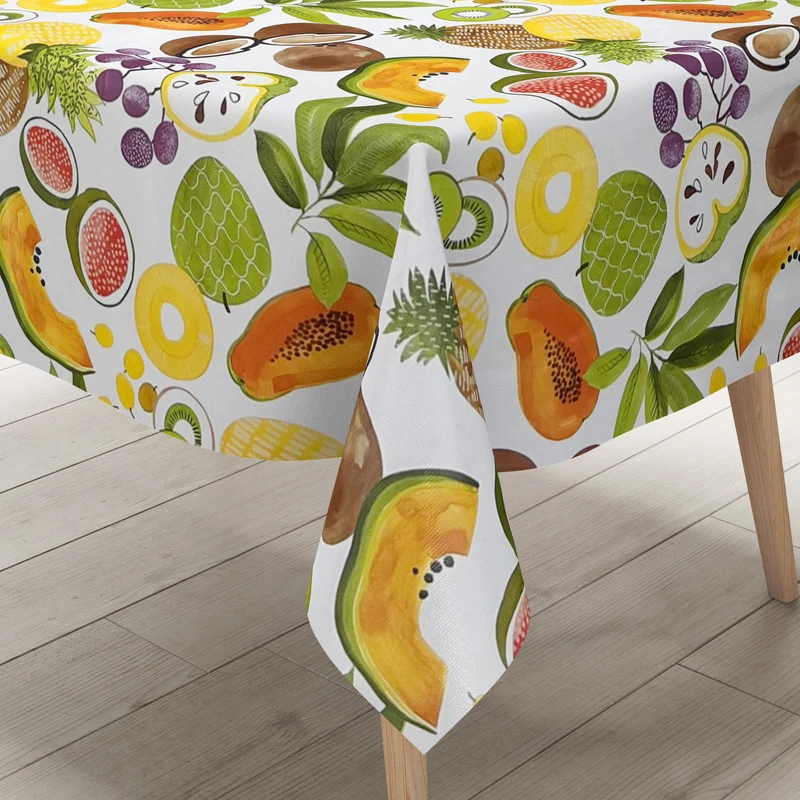 Wachstuch Tischdecke C141841 tropical Früchte Obst Sommer eckig rund oval