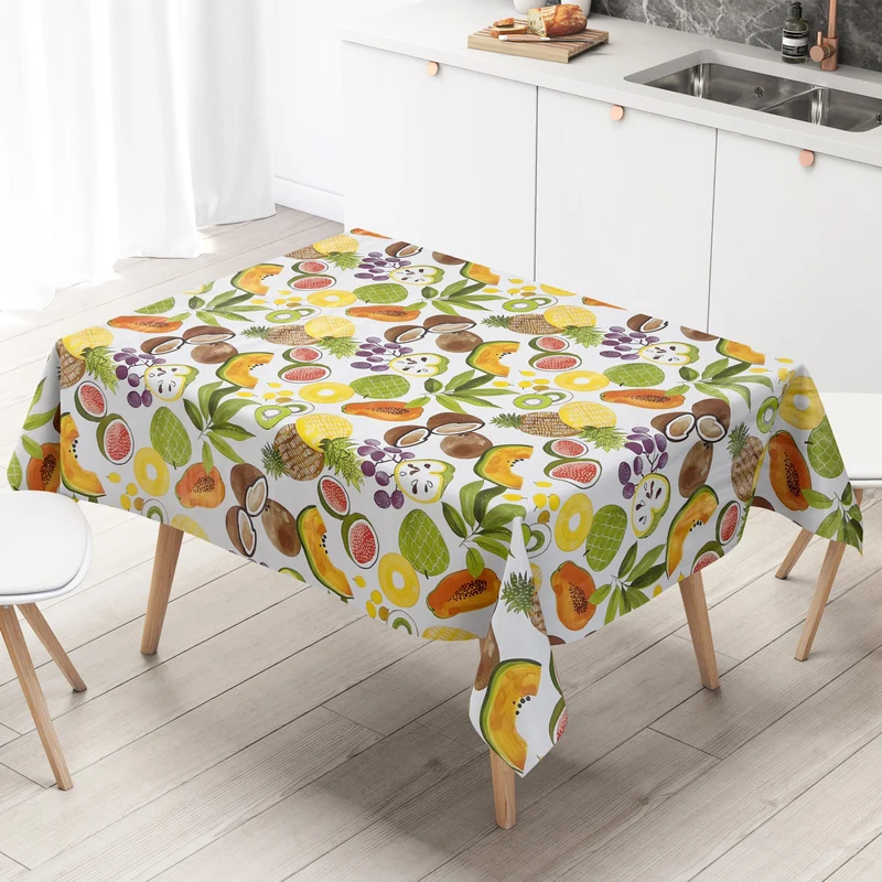 Wachstuch Tischdecke C141841 tropical Früchte Obst Sommer eckig rund oval