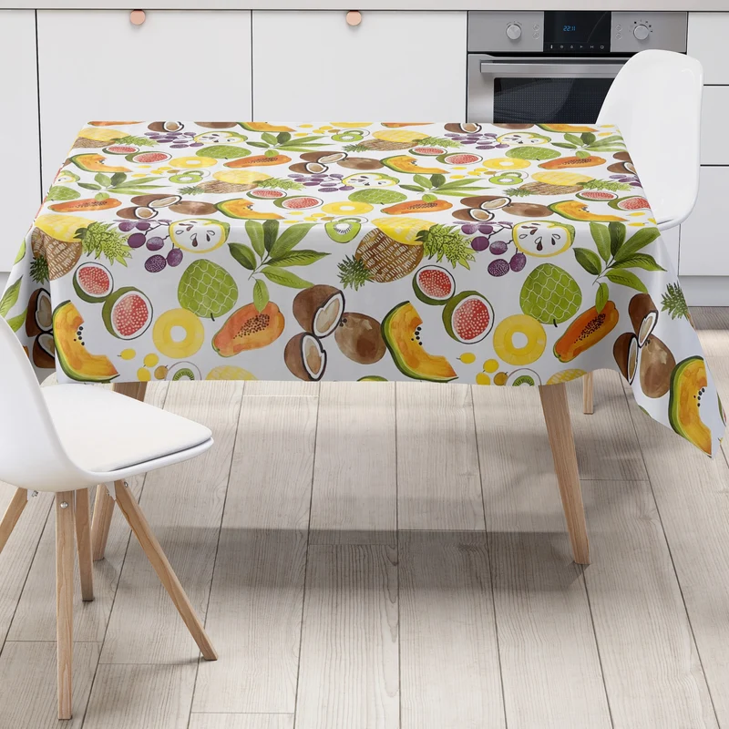Wachstuch Tischdecke C141841 tropical Früchte Obst Sommer eckig rund oval