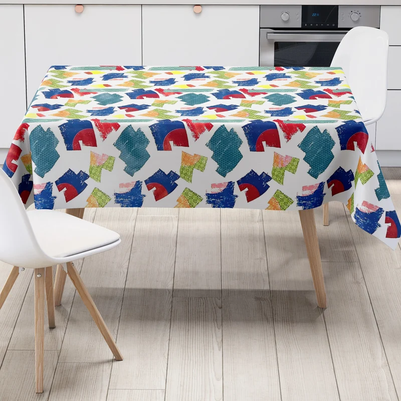 Wachstuch Tischdecke C143121 modern abstrakt Malerei eckig rund oval