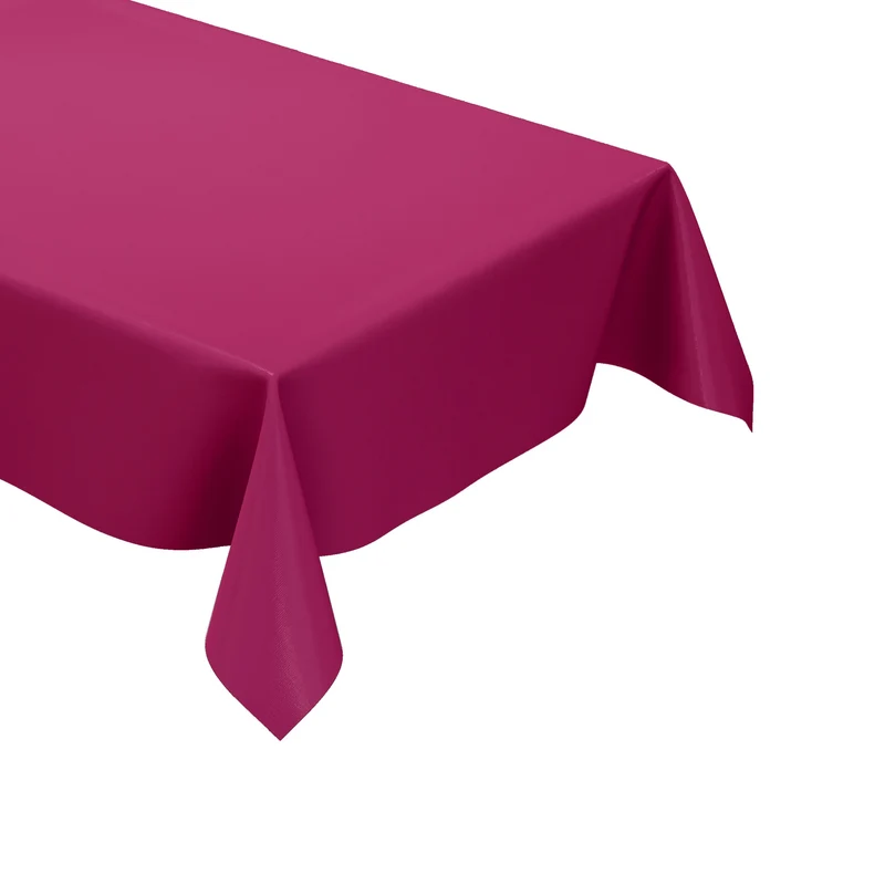 Wachstuch Tischdecke uni 222 einfarbig pink eckig rund oval
