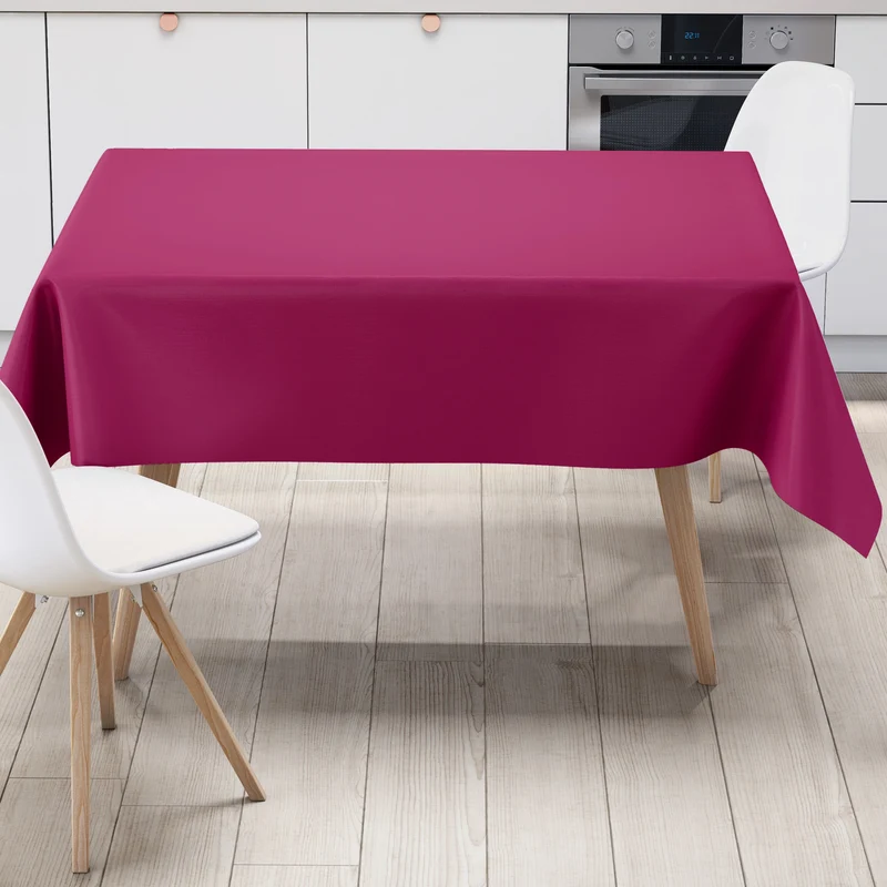 Wachstuch Tischdecke uni 222 einfarbig pink eckig rund oval