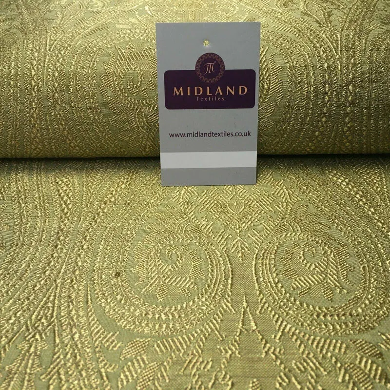Indian Ornamental Banarsi Brocade waistcoat fabric 127cm Wide MA1103 Mtex