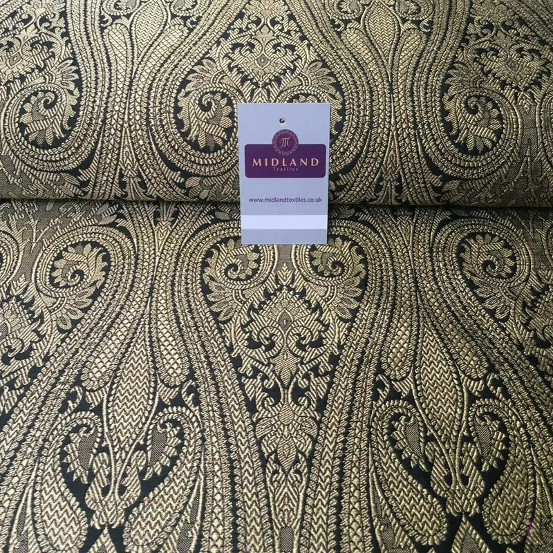 Indian Ornamental Banarsi Brocade waistcoat fabric 127cm Wide MA1103 Mtex