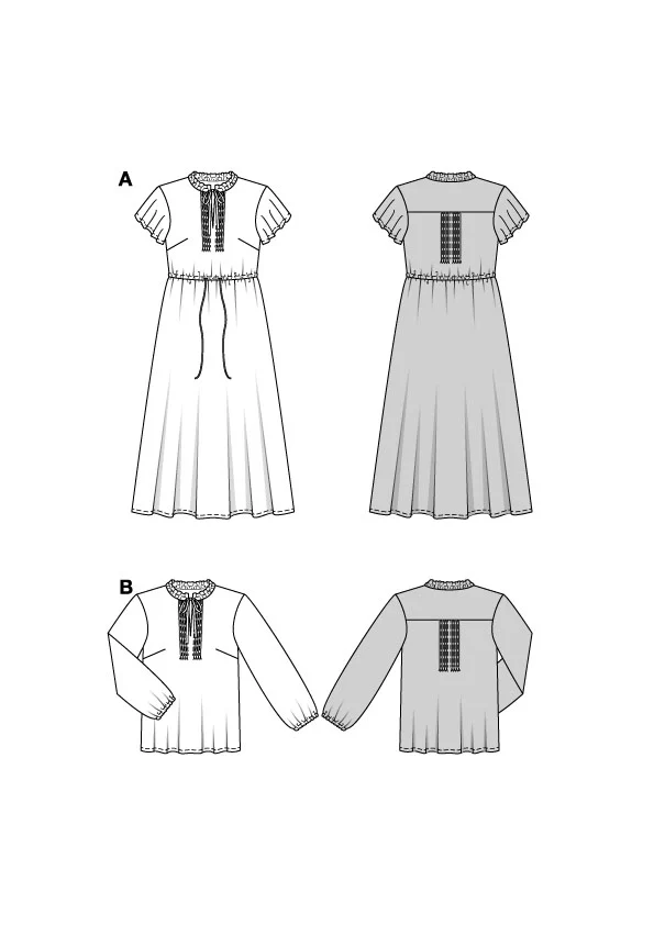 5823 Kleid & Bluse