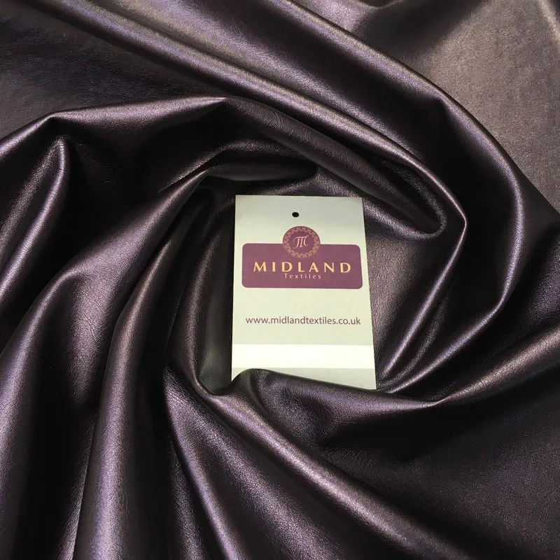 Shiny Metallic 2-Way Stretch Leatherette Dress Fabric, 55in Wide, MK956