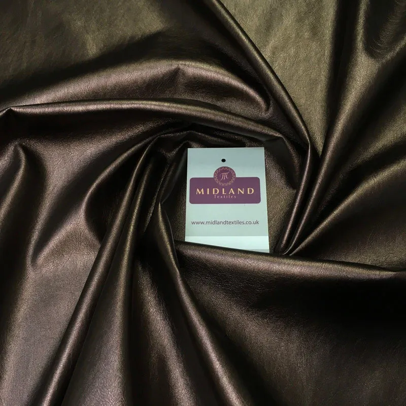 Shiny Metallic 2-Way Stretch Leatherette Dress Fabric, 55in Wide, MK956