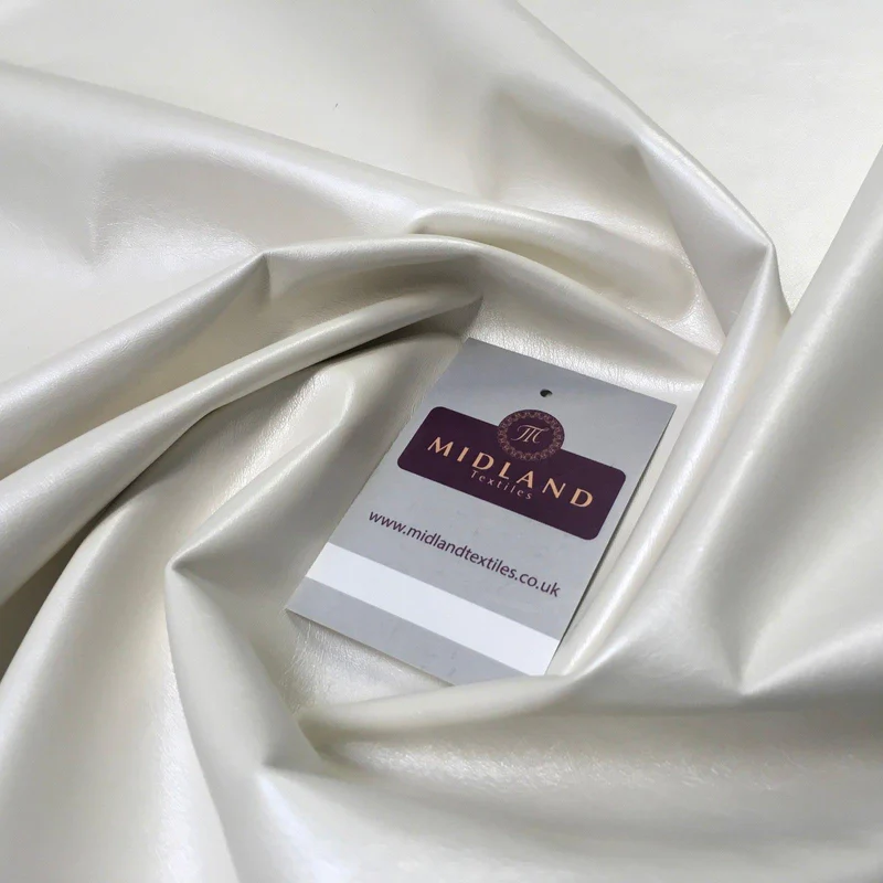 Shiny Metallic 2-Way Stretch Leatherette Dress Fabric, 55in Wide, MK956