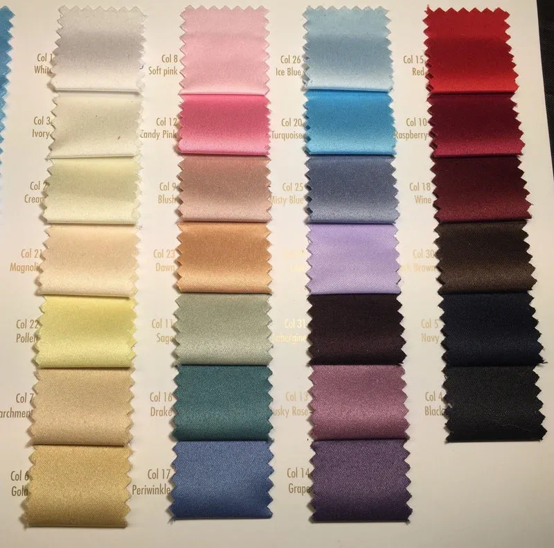 Peau-De-Soie Matt Satin Fabric - Premium Wedding & Eveningwear - 58" Wide MK965