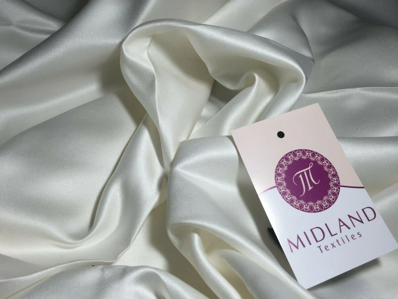 Peau-De-Soie Matt Satin Fabric - Premium Wedding & Eveningwear - 58" Wide MK965