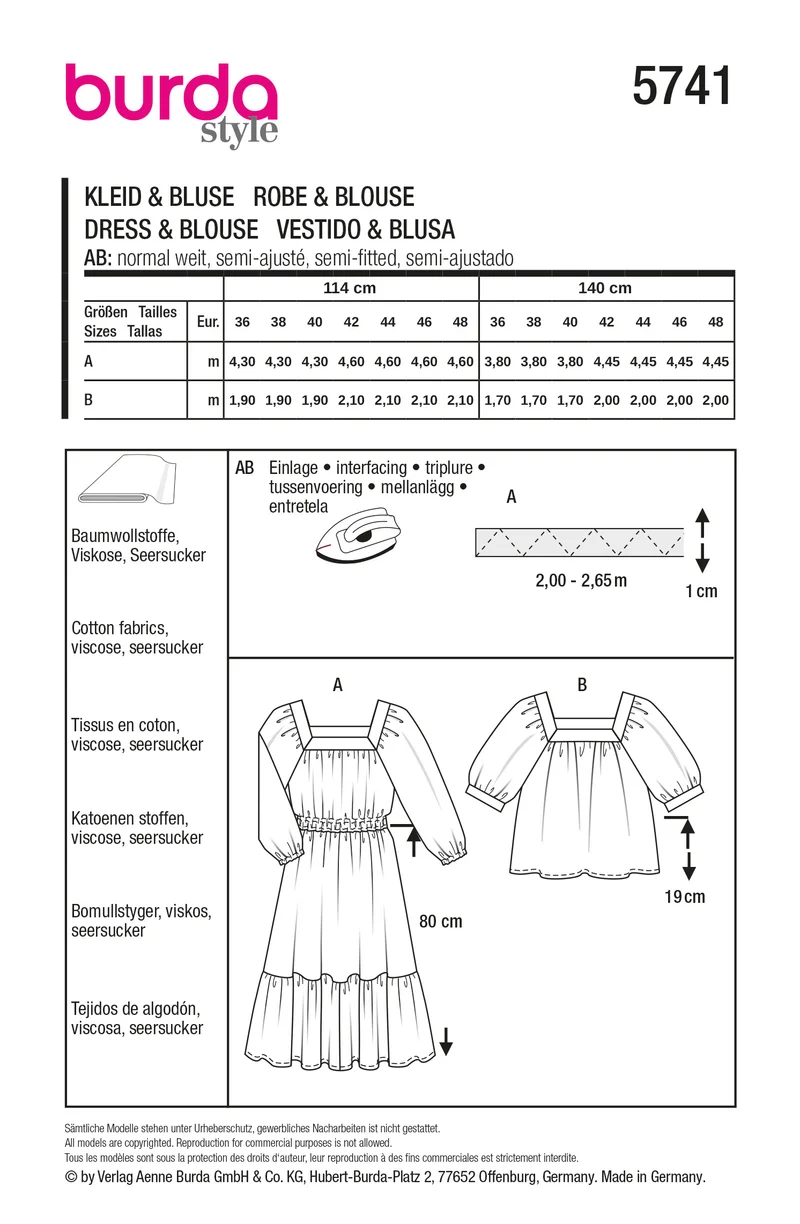 5741 bluse & kleid