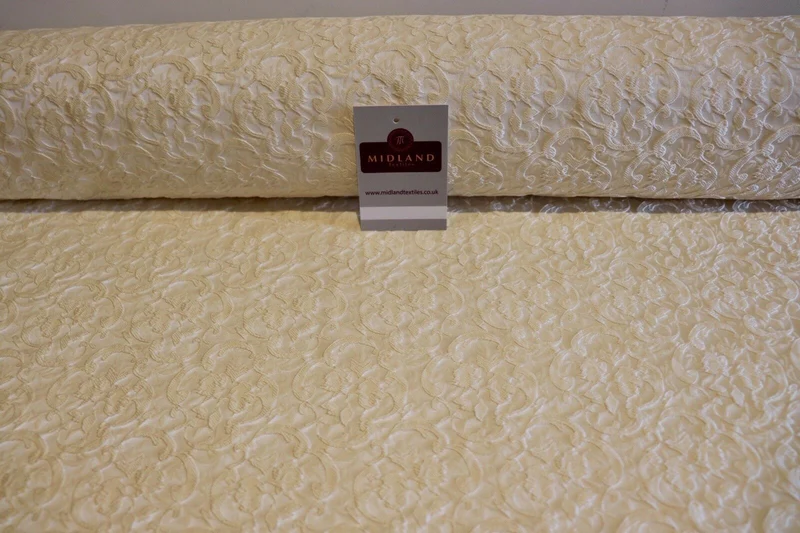 Floral Jacquard Bridal Brocade 64" Wide Fabric Mtex MA841