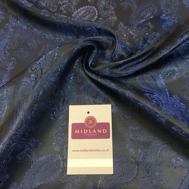 Two Toned Paisley Metallic Jacquard Lining perfect for ties 56" Wide M771 Mtex