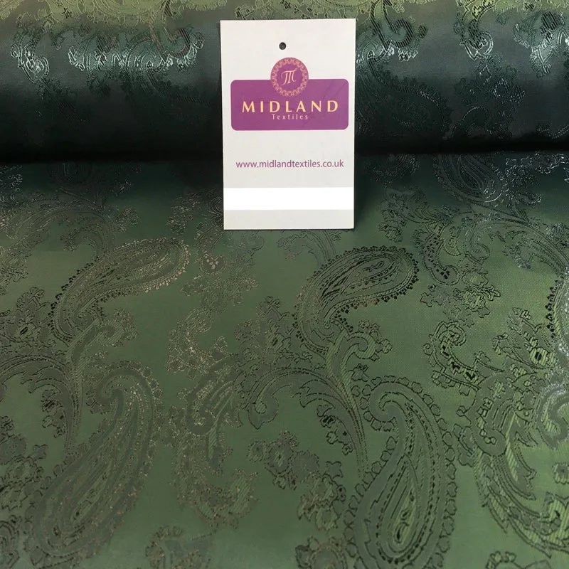 Two Toned Paisley Metallic Jacquard Lining perfect for ties 56" Wide M771 Mtex