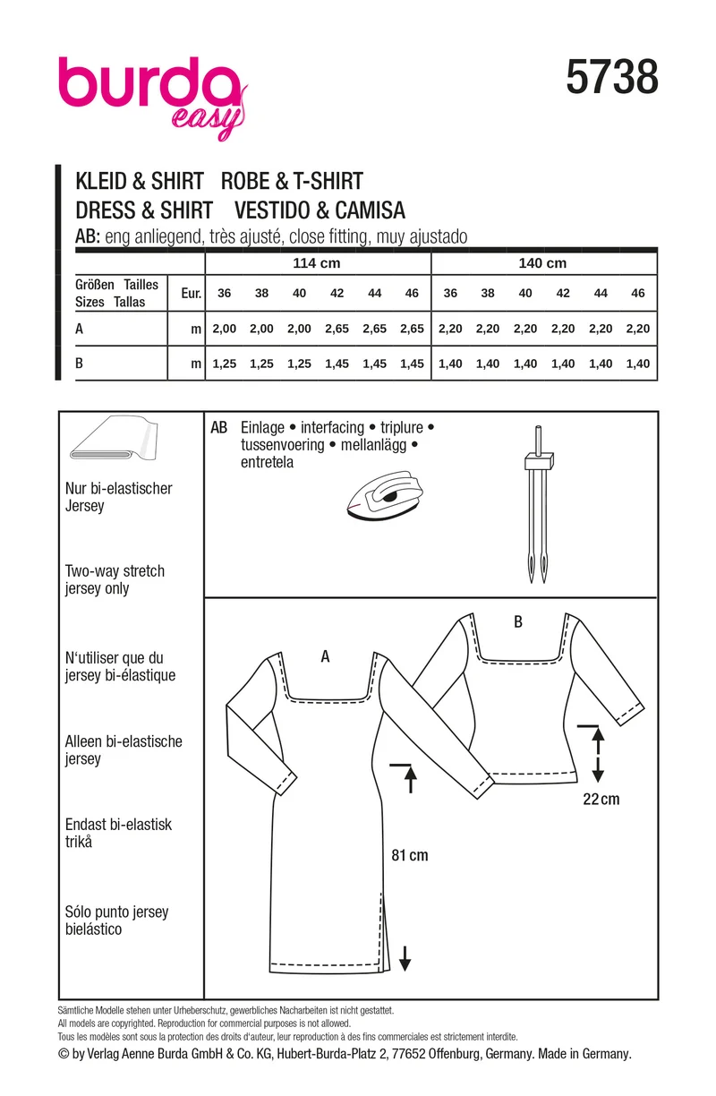 5738 kleid & shirt