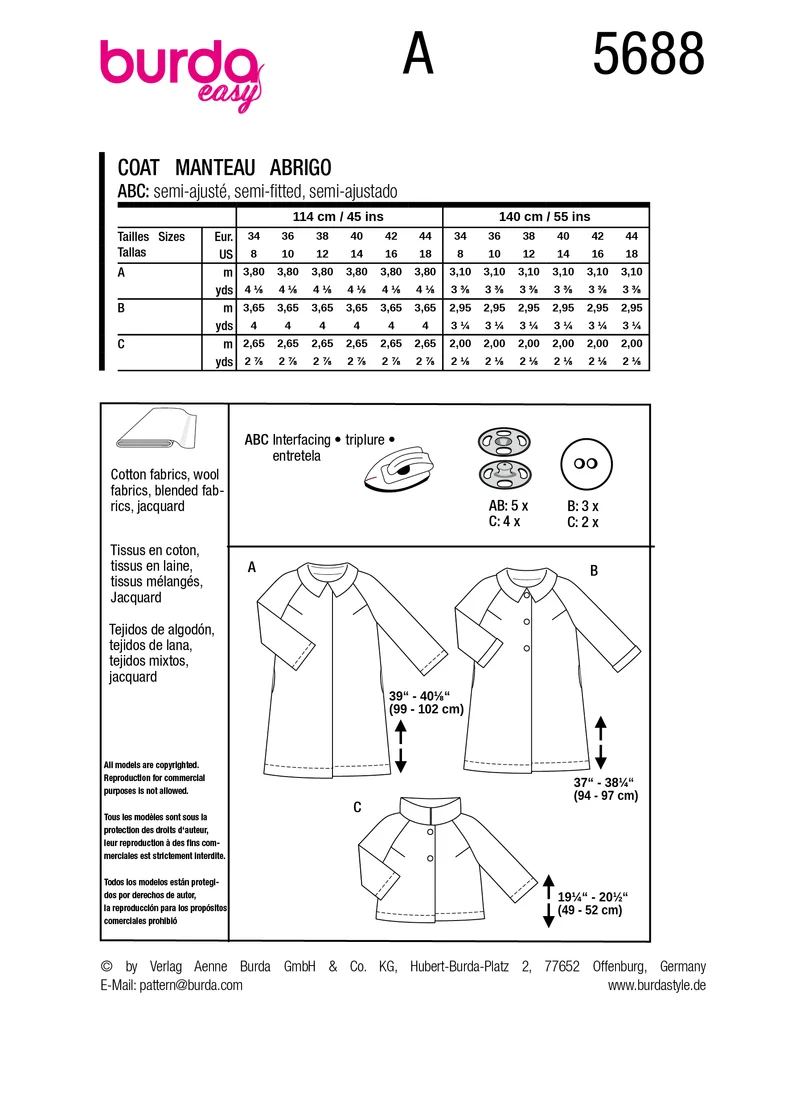 5688 - Mäntel/Jacke