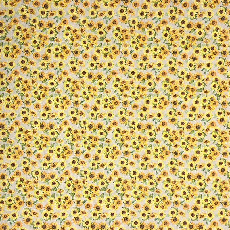 Jacquard Tischdecke aus beschichteter Baumwolle mit Fleckenschutz ROSANS Sonnenblumen eckig rund oval