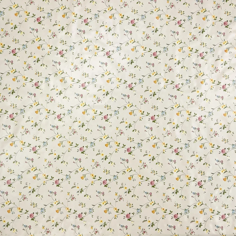 Wachstuch Tischdecke P672-1 Blumenranken Blüten auf beige klassik eckig rund oval abwischbar pvc