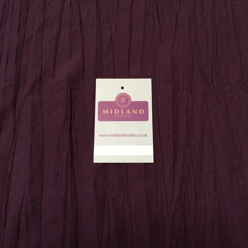 Creased Crushed Cotton Dress Fabric 50" Wide MK919 Mtex